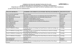 Appendix A: the Polling Districts and Polling Places Order 2019 , Item 42