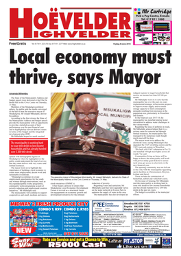 Free/Gratis the Municipality Is Working Hard to Issue Title Deeds To