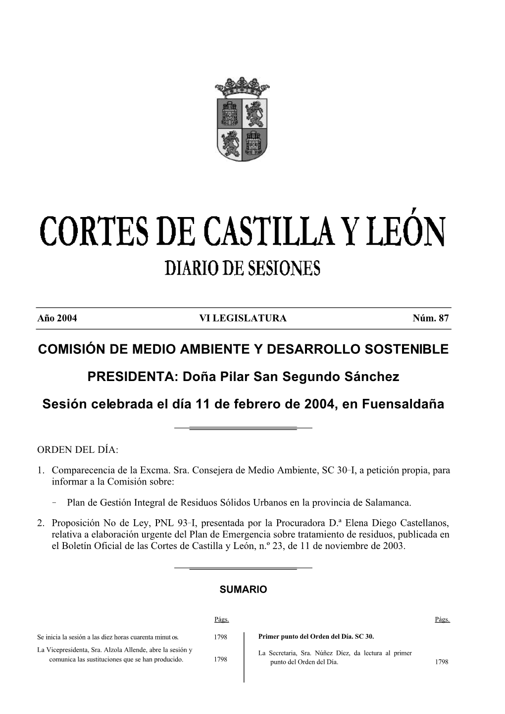 Comisión De Medio Ambiente Y Desarrollo Sostenible