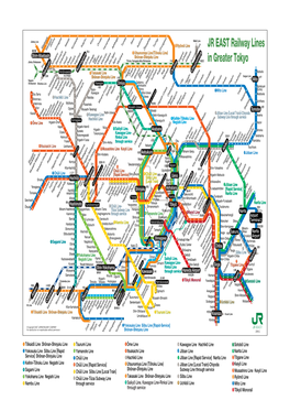 JR EAST Railway Lines in Greater Tokyo