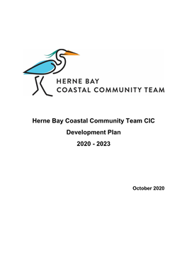 Herne Bay Coastal Community Team CIC Development Plan 2020