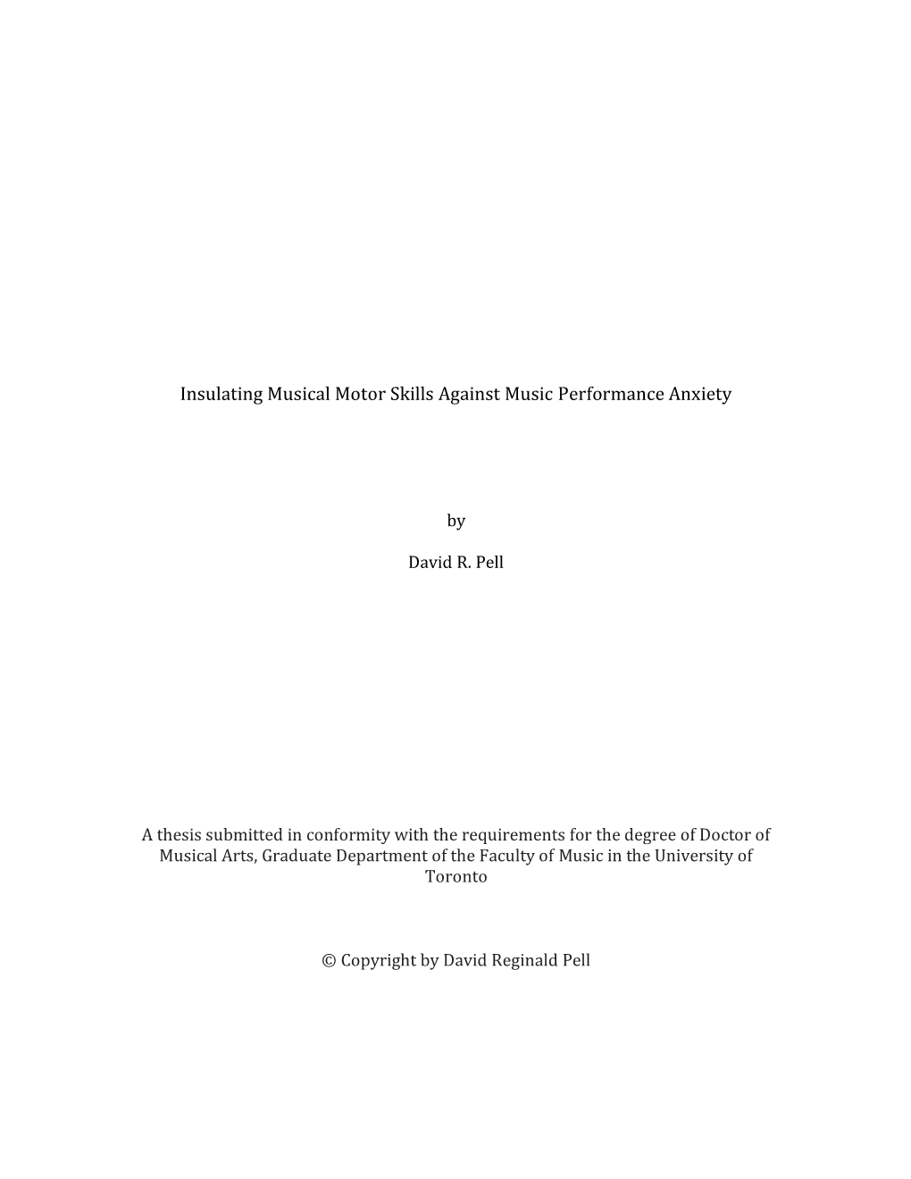 Insulating Musical Motor Skills Against Music Performance Anxiety