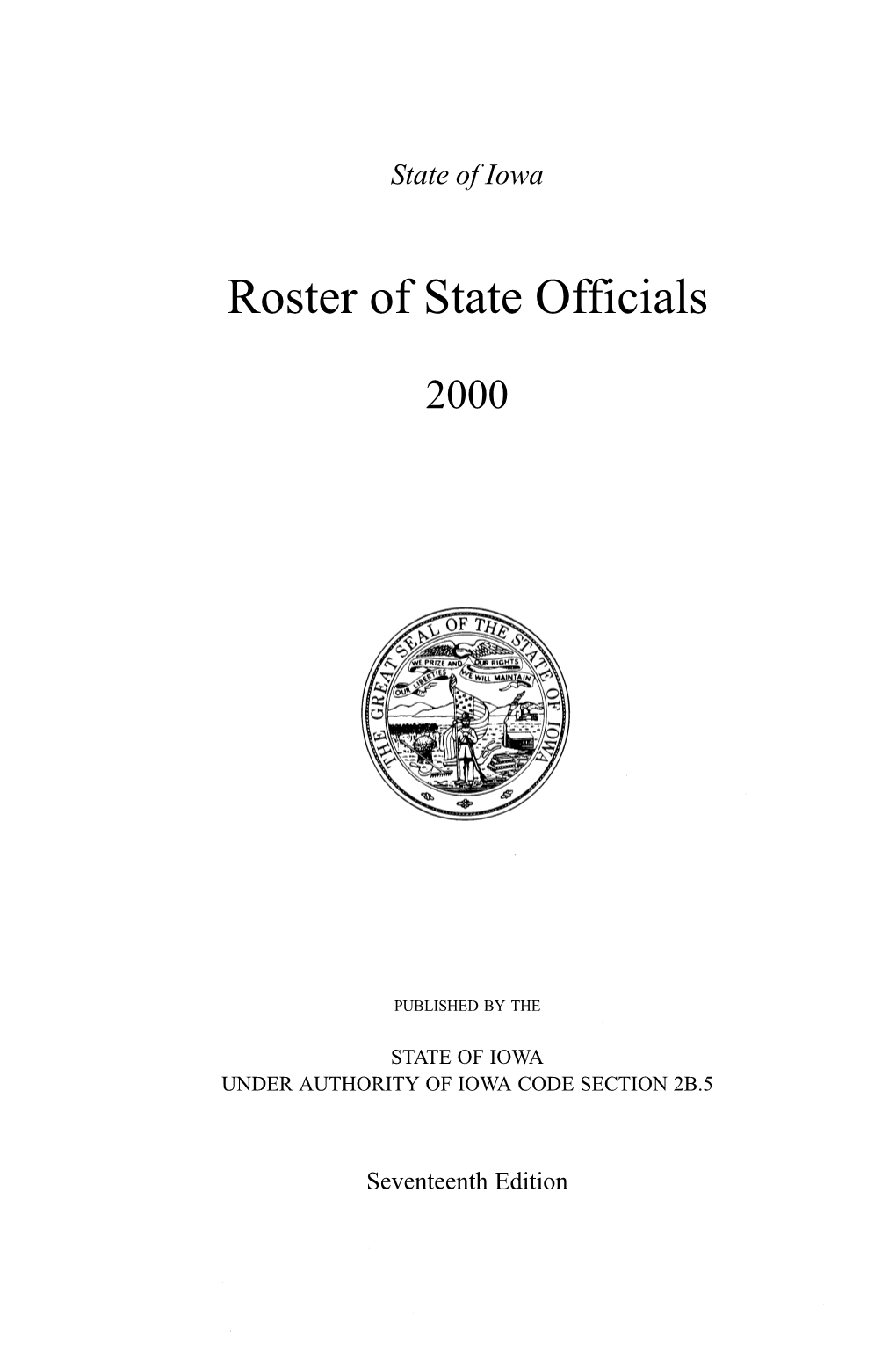 Roster of State Officials