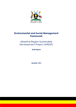 Environmental and Social Management Framework Albertine
