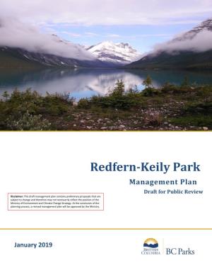 Redfern-Keily Park Management Plan Draft for Public Review