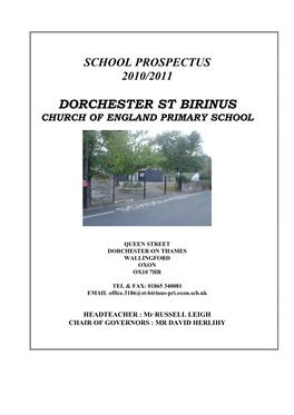 Dorchester St Birinus Primary School