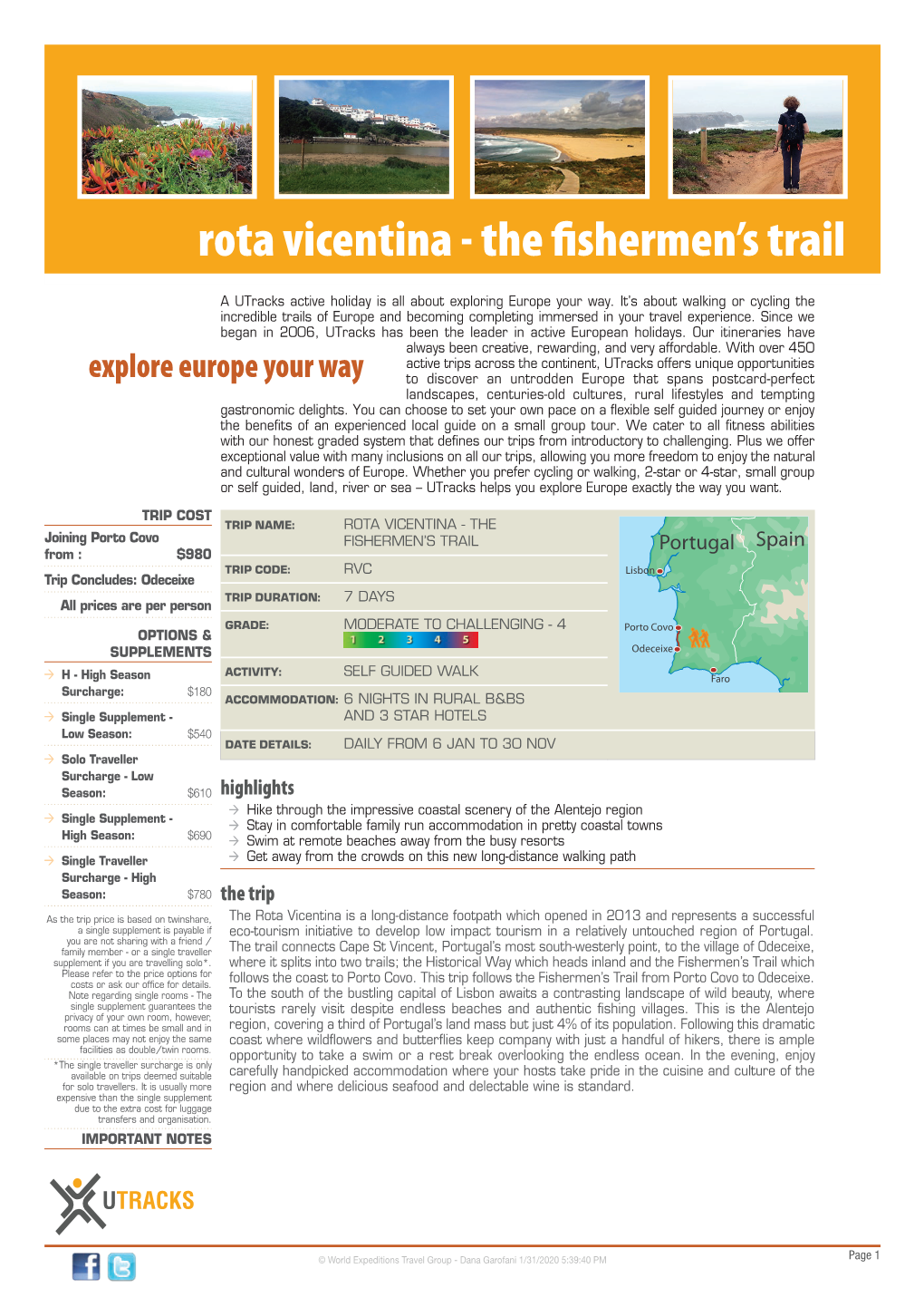 Rota Vicentina ‑ the Fishermen’S Trail