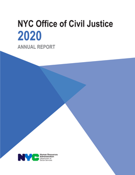 NYC Office of Civil Justice 2020 ANNUAL REPORT