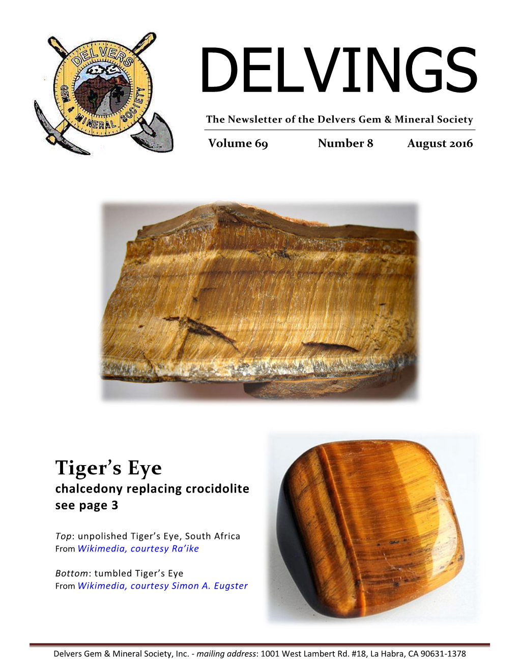 Tiger's Eye, Tigereye, Tiger Eye and Tiger-Eye Are All Accepted Ways to Write This Name