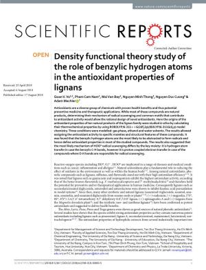 Density Functional Theory Study of the Role of Benzylic Hydrogen Atoms In