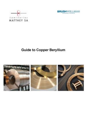Guide to Copper Beryllium Wire Bar Tube Plate