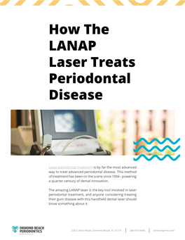 How the LANAP Laser Treats Periodontal Disease