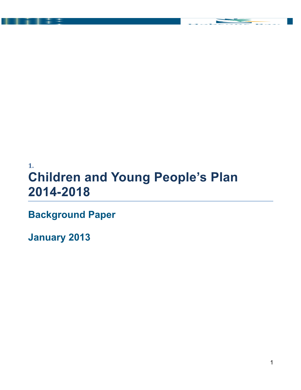 Children and Young People S Plan 2014-2018