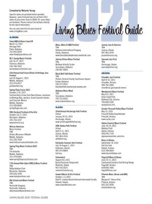 Living Blues 2021 Festival Guide