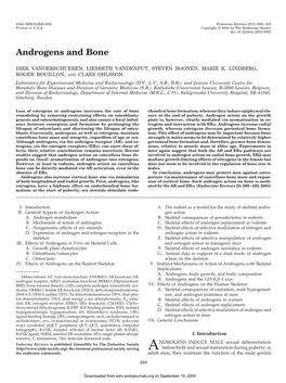 Androgens and Bone