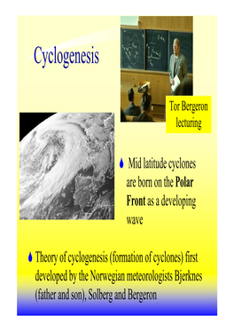 Cyclogenesis