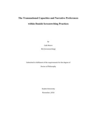 The Transnational Capacities and Narrative Preferences Within Danish Screenwriting Practices