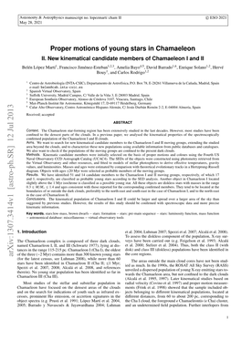 Proper Motions of Young Stars in Chamaeleon. II. New Kinematical