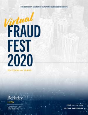 Virtualfraud FEST 2020 300 YEARS of FRAUD