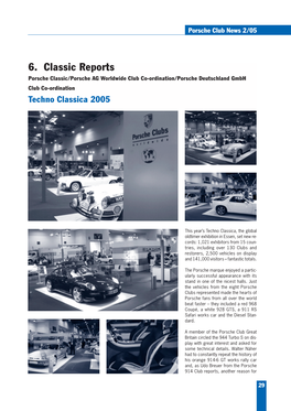 6. Classic Reports Porsche Classic/Porsche AG Worldwide Club Co-Ordination/Porsche Deutschland Gmbh Club Co-Ordination Techno Classica 2005