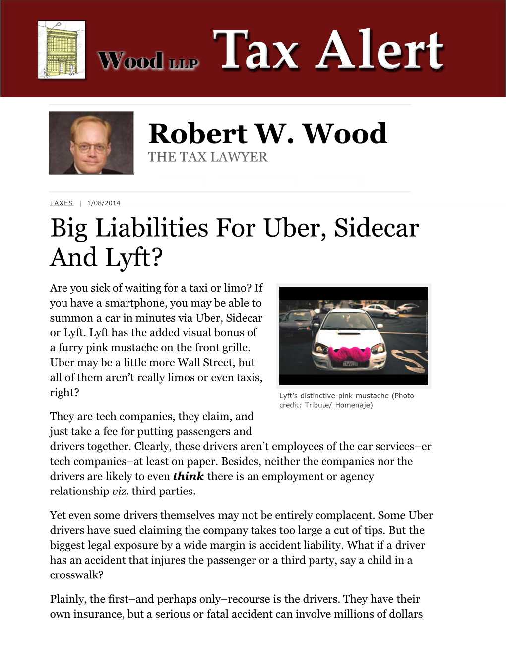 Big Liabilities for Uber, Sidecar and Lyft?