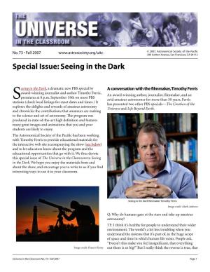73. Special Issue: Seeing in the Dark