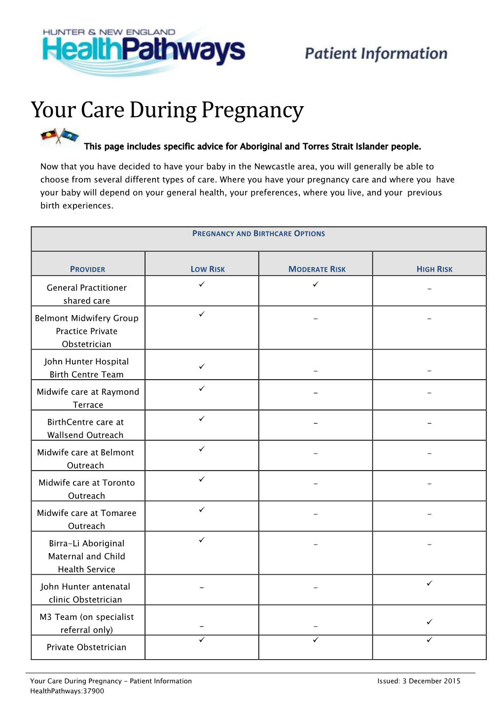 Your Care During Pregnancy Patient Information