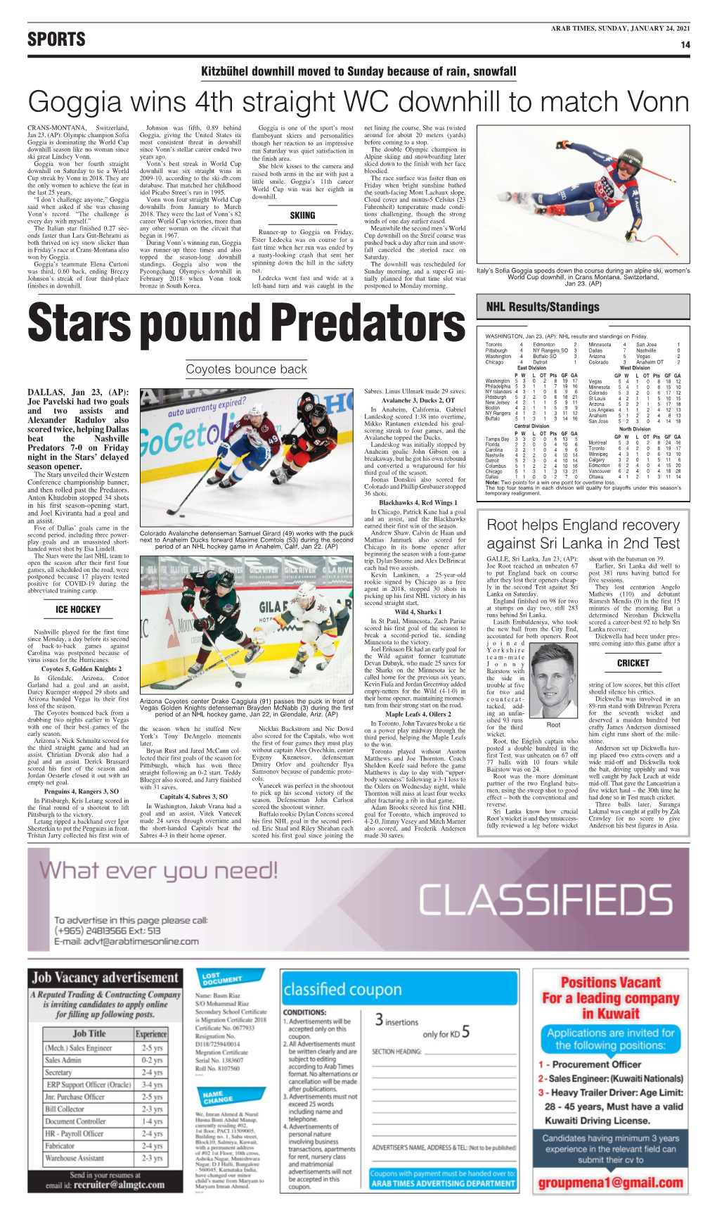 Stars Pound Predators