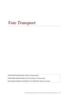 Vote Transport
