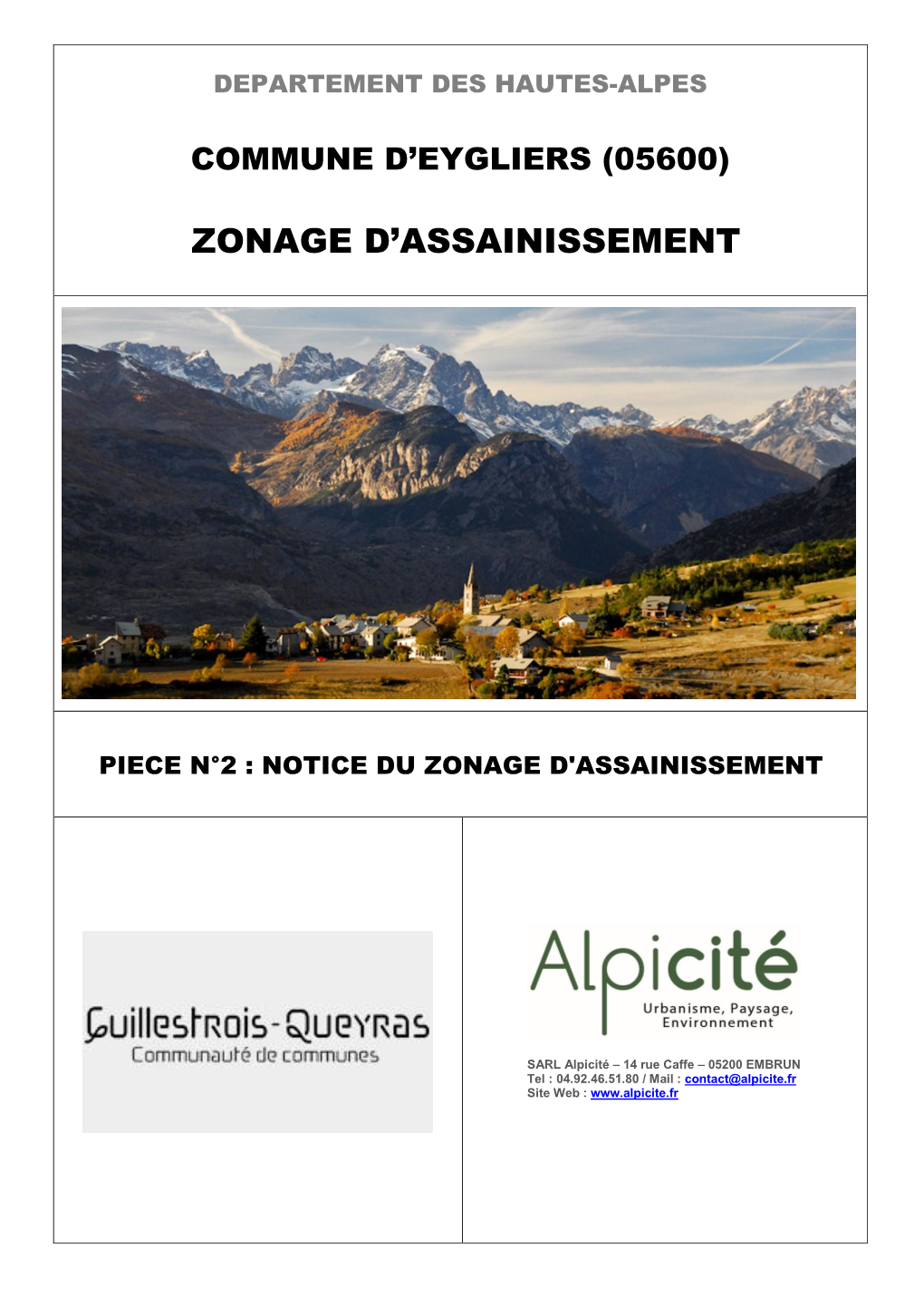 Zonage D'assainissement