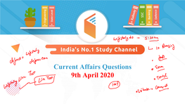 Current Affairs Questions 9Th April 2020 Image.Png