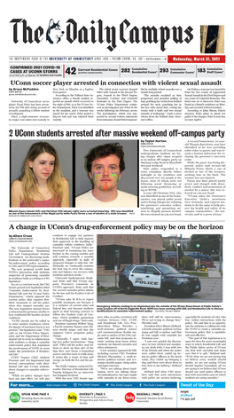 2 Uconn Students Arrested After Massive Weekend Off-Campus Party