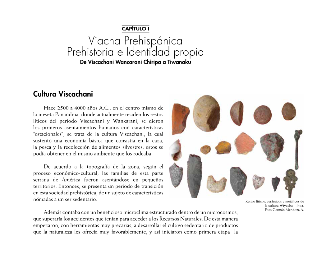 Viacha Prehispánica Prehistoria E Identidad Propia De Viscachani Wancarani Chiripa a Tiwanaku