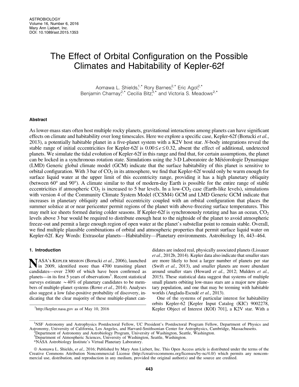 The Effect of Orbital Configuration on the Possible Climates and Habitability of Kepler-62F