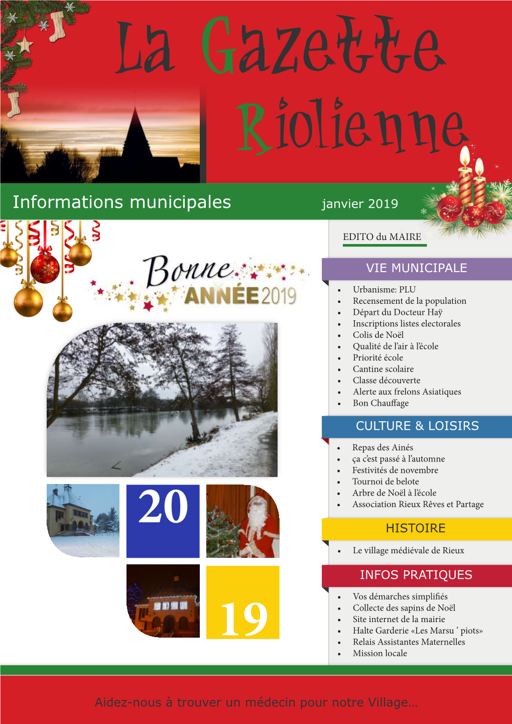 Informations Municipales Janvier 2019