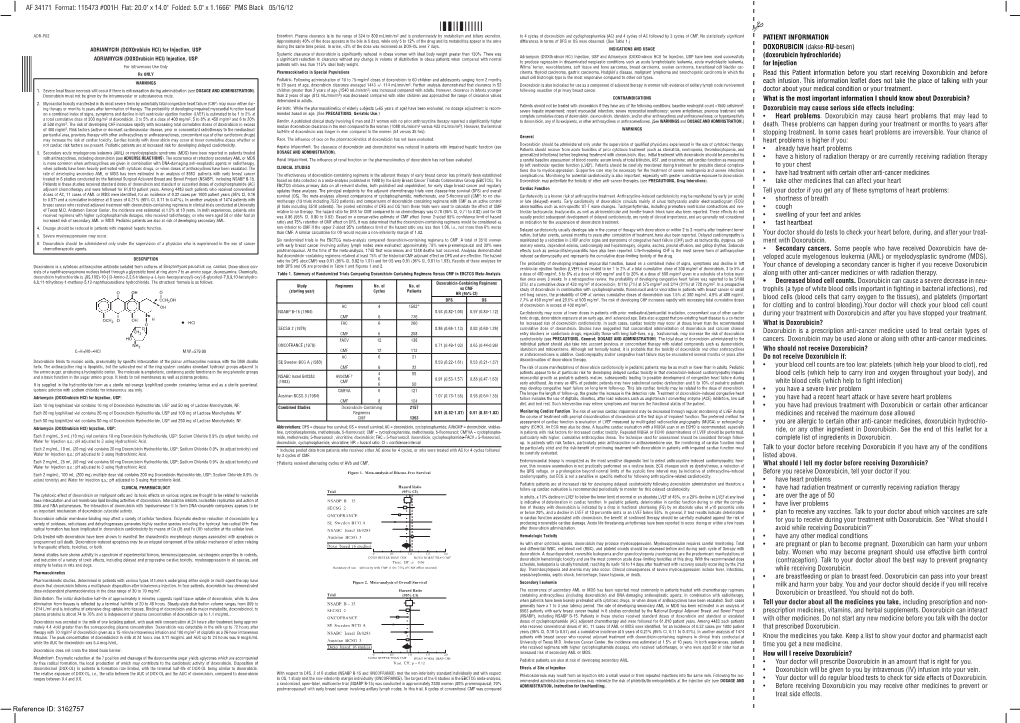 ADRIAMYCIN (Doxorubicin Hcl) for Injection