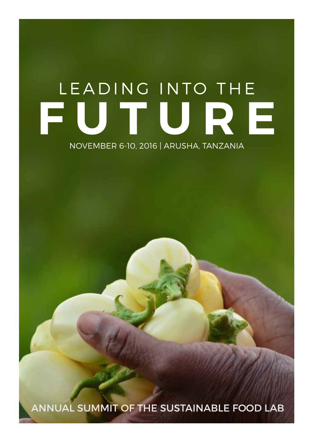 Leading Into the Future November 6-10, 2016 | Arusha, Tanzania