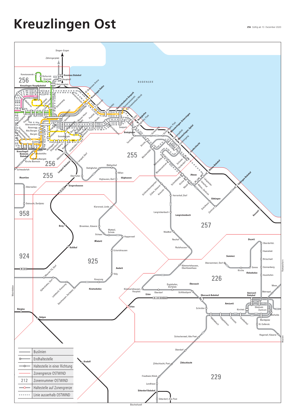 Liniennetz Kreuzlingen