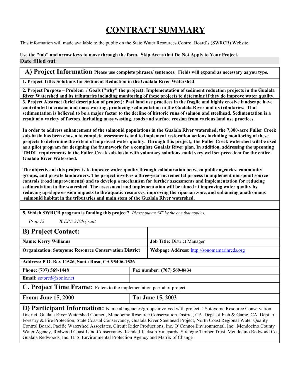 Natural Resource Project Inventory (NRPI) s2