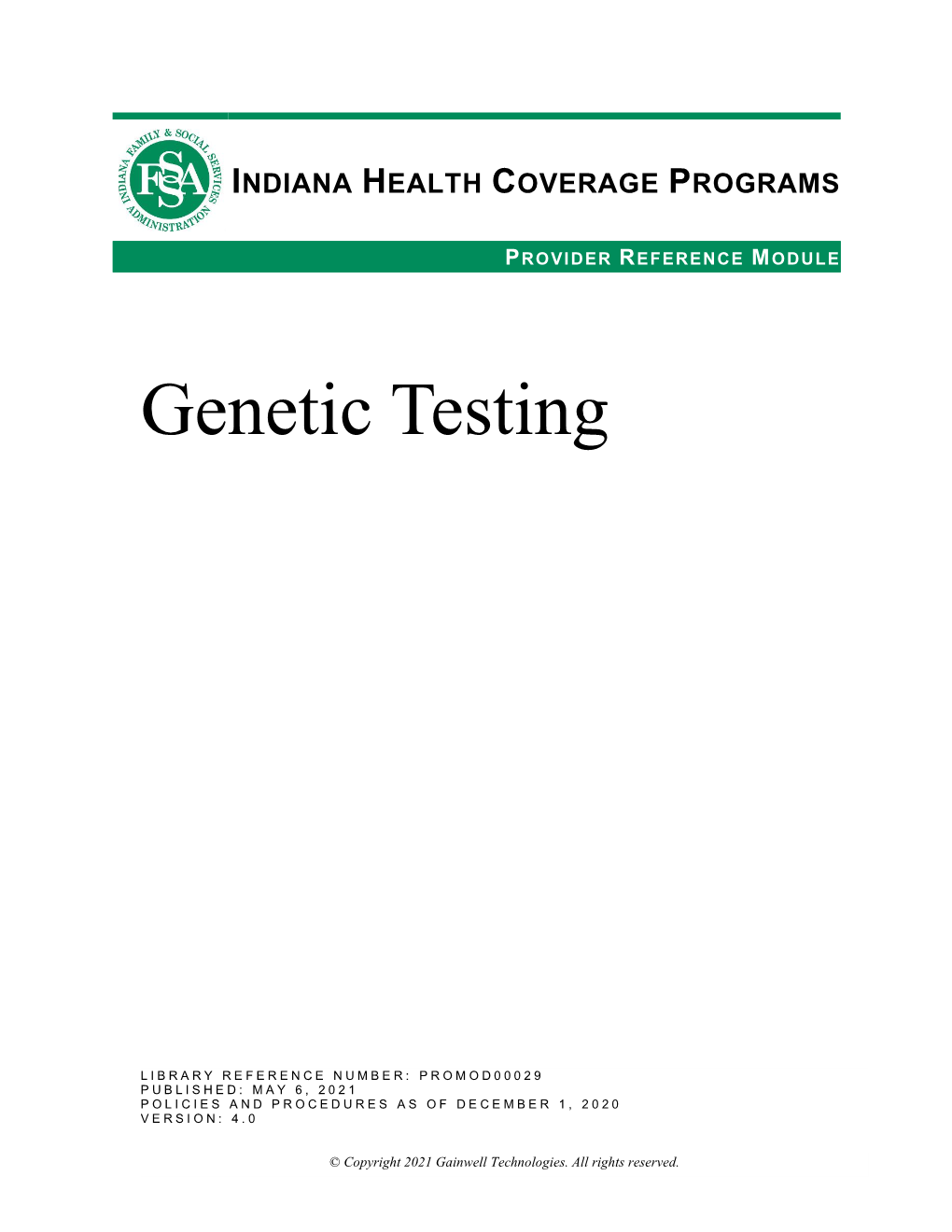 Genetic Testing