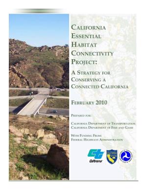 California Essential Habitat Connectivity Plan