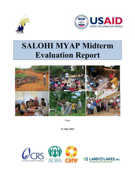 SALOHI MYAP Midterm Evaluation Report