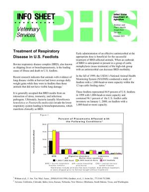 Treatment of Respiratory Disease in U.S. Feedlots