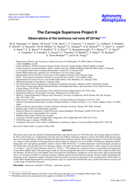 The Carnegie Supernova Project II Observations of the Luminous Red Nova at 2014Ej?,??