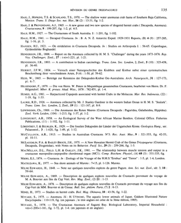 HAIG, J., HOPKINS, T.S. & SCANLAND, T.S., 1970. — the Shallow Water Anomuran Crab Fauna of Southern Baja California, Mexic