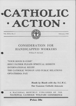 CON SID ERA TION for HANDICAPPED WORKERS William P