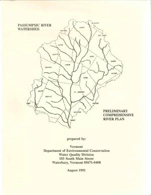 Passumpsic River Watershed RESOLUTION of CITIZENS ADVISORY COMMITTEE for VERMONT COMPREHENSIVE RIVER PLANNING
