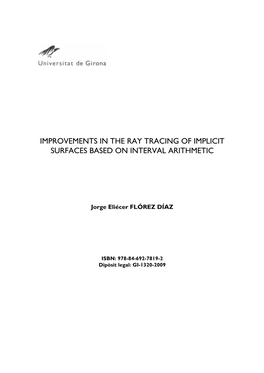 Improvements I the Ray Tracing of Implicit Surfaces Based on Interval