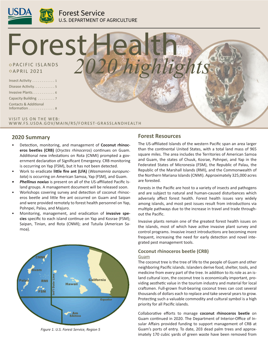 Pacific Islands Forest Health Highlights 2020