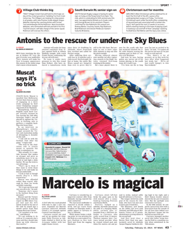 Antonis to the Rescue for Under-Fire Sky Blues